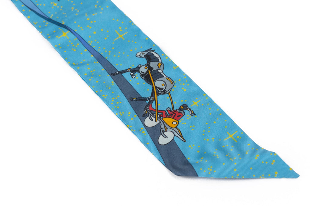 Hermès New Silk "Space Derby" Twilly