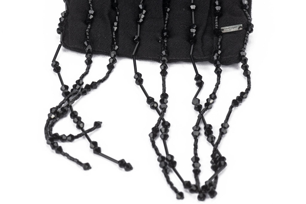 YSL New Silk Beaded Evening Scarf