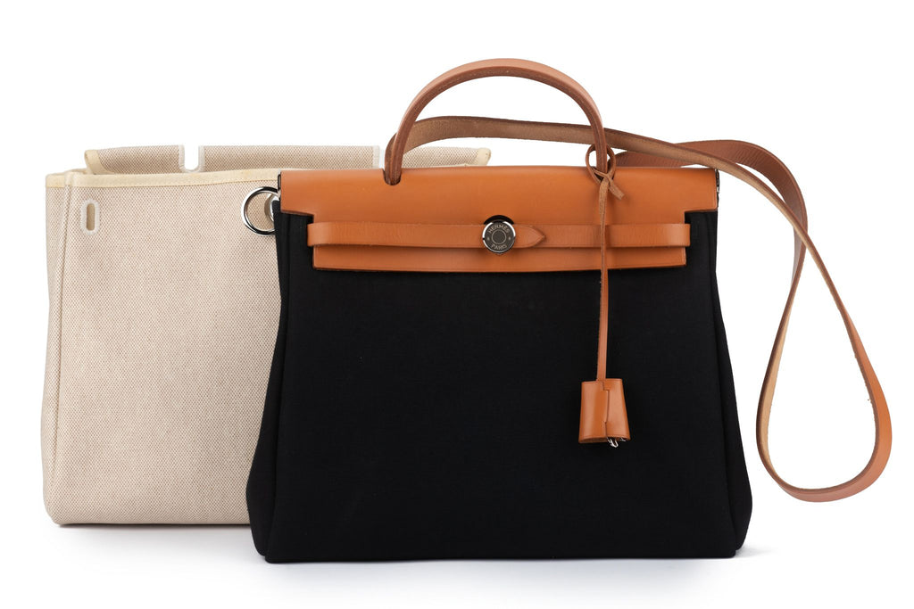 Hermès Double Herbag Mint Handbag