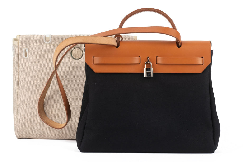 Hermès Double Herbag Mint Handbag
