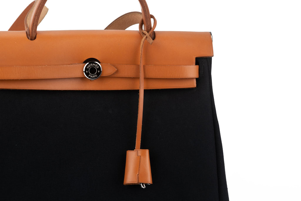 Hermès Double Herbag Mint Handbag