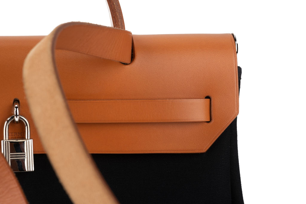 Hermès Double Herbag Mint Handbag