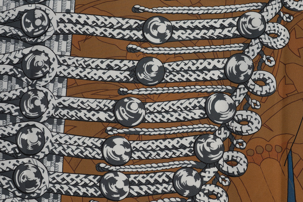 Hermès Brandebourg Double Face Scarf