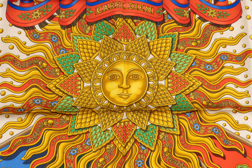 Hermes "Carpe Diem" Silk Scarf