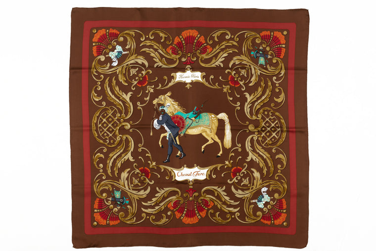 Hermes "Cheval Turc"  Silk Scarf
