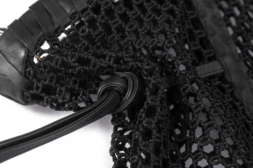 Chanel Black Fringe CC Tote Handbag