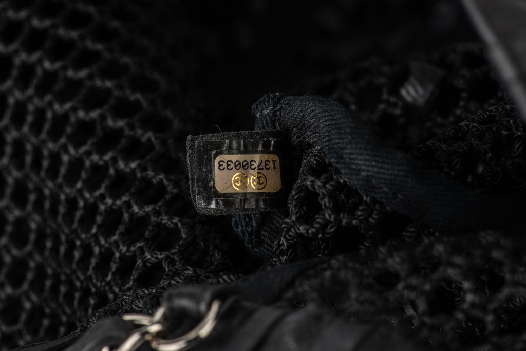 Chanel Black Fringe CC Tote Handbag