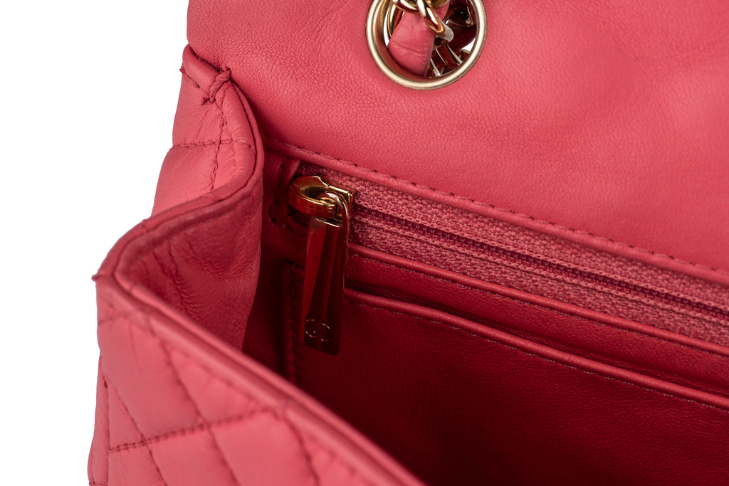 Chanel Camellia Charm Single Flap Bag