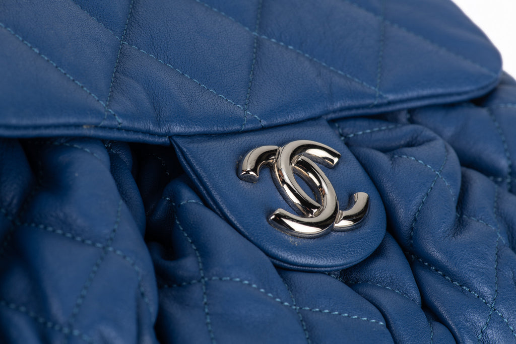 Chanel Blue Chain Around Flap Bag