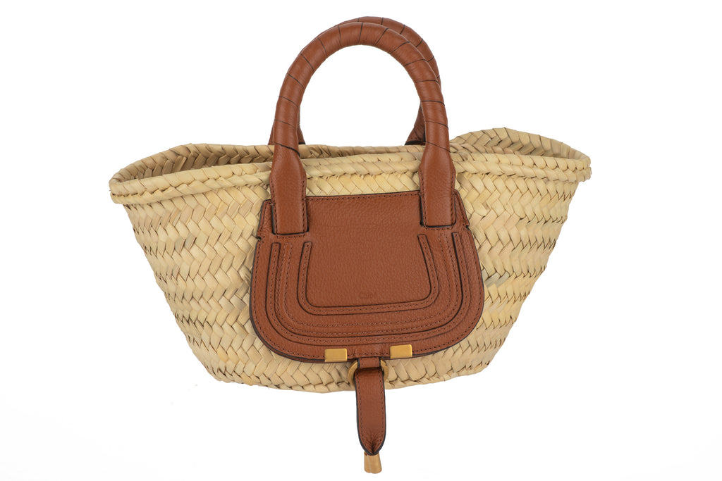 Chloe New Straw Leather Mini Basket