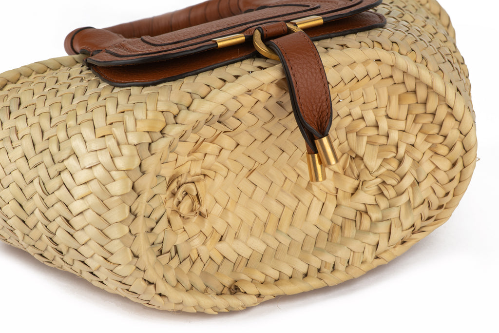 Chloe New Straw Leather Mini Basket