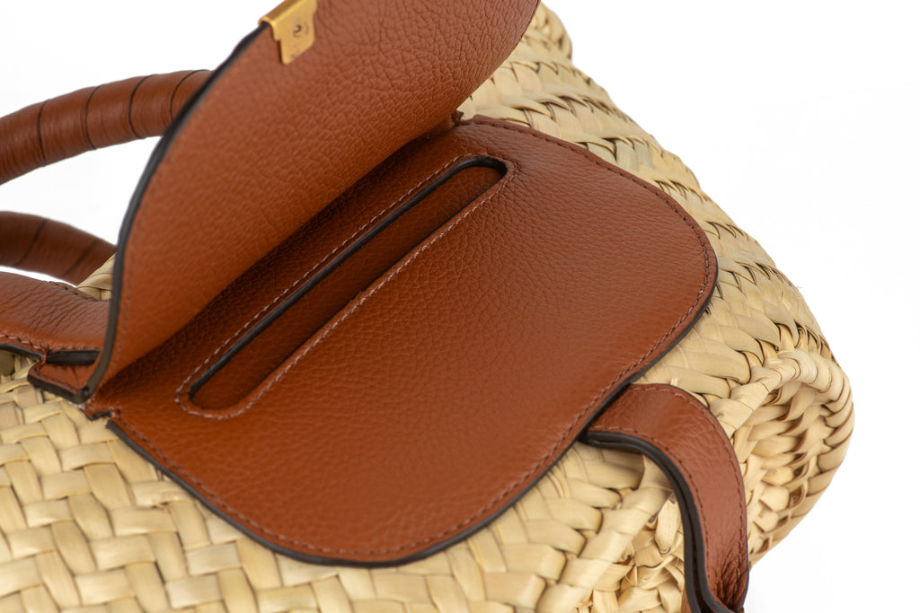 Chloe New Straw Leather Mini Basket