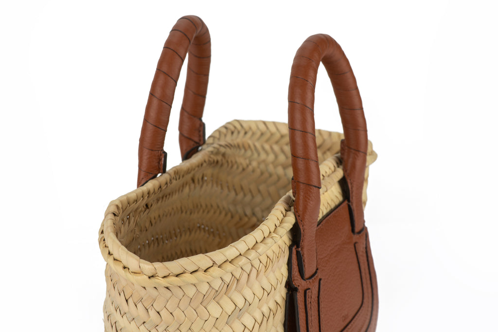 Chloe New Straw Leather Mini Basket