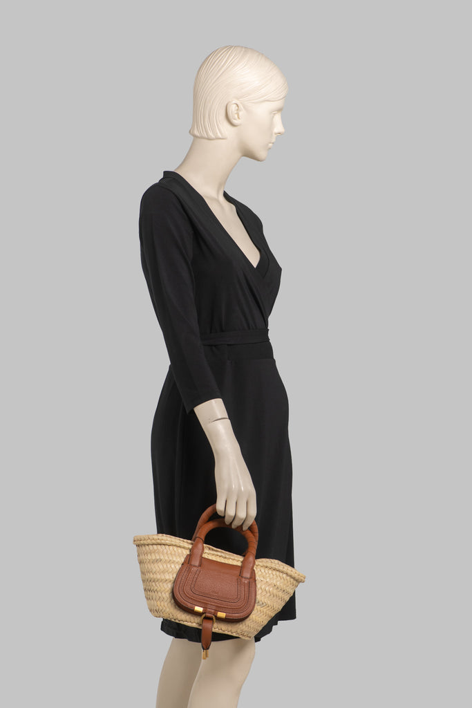 Chloe New Straw Leather Mini Basket