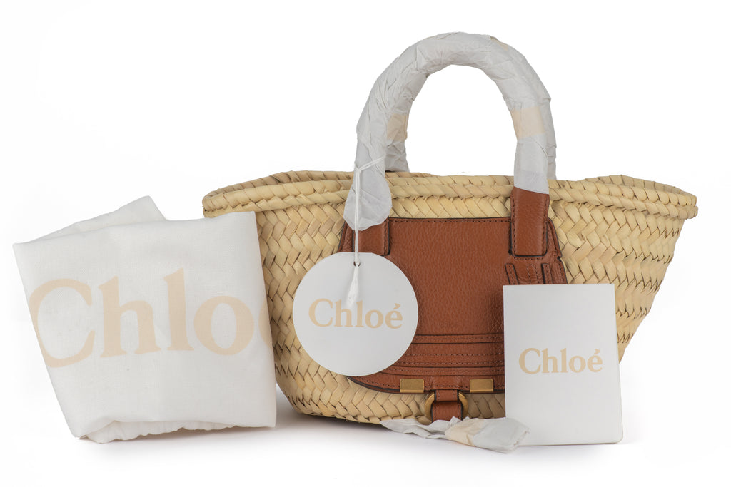 Chloe New Straw Leather Mini Basket