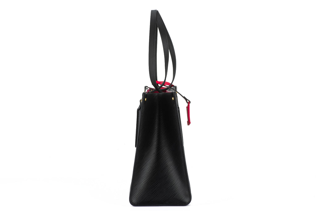 Vuitton Black/Fuchsia Epi On The Go MM