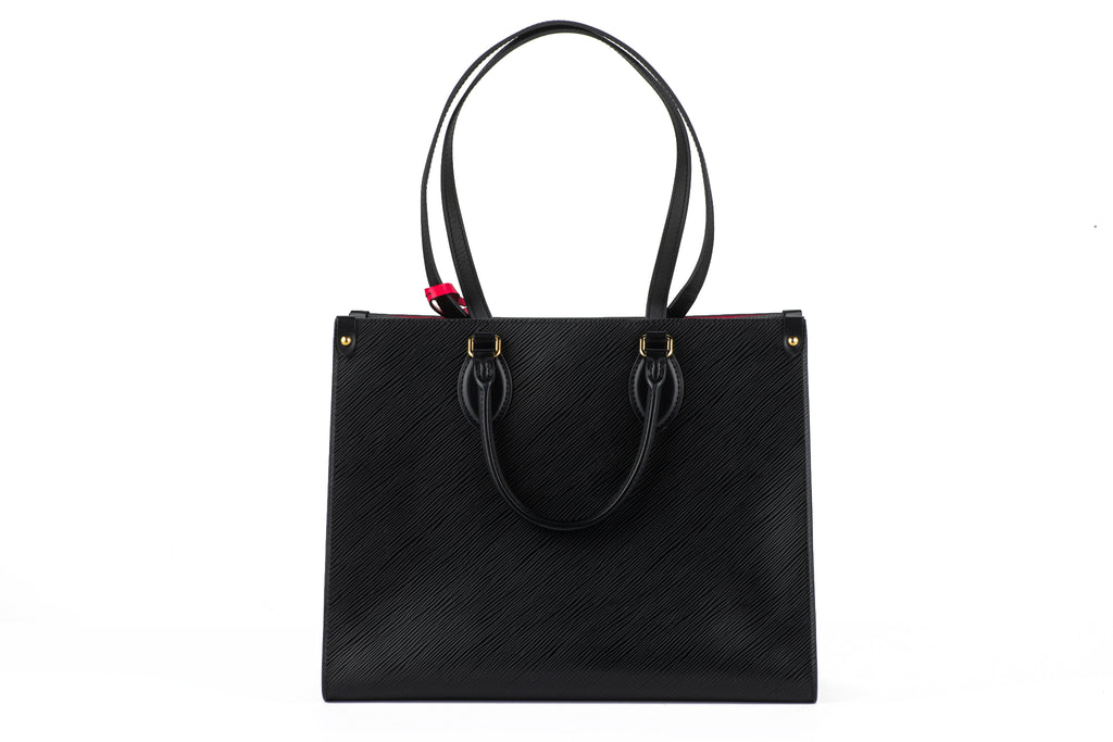Vuitton Black/Fuchsia Epi On The Go MM