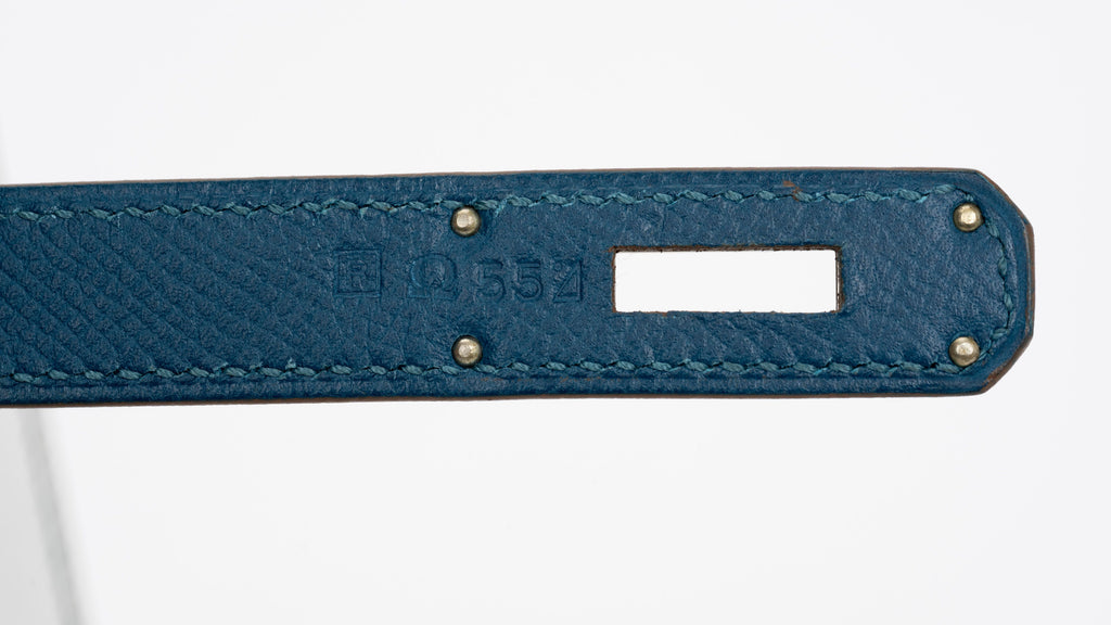 Hermès Kelly Sellier 35 Flag Blue White