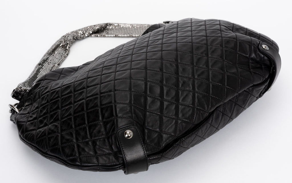 Chanel Black Mesh Chain Mail Bag
