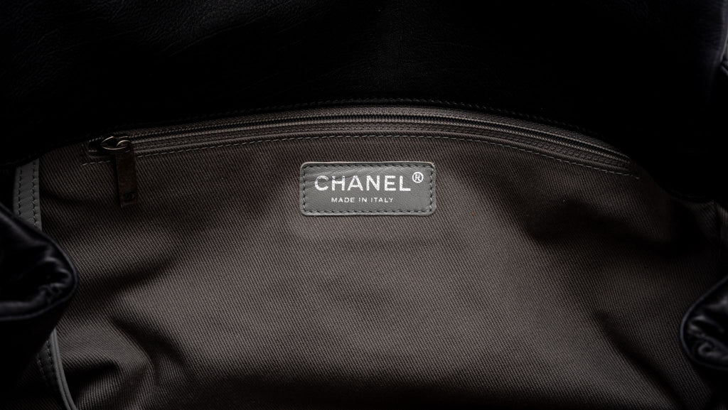 Chanel New Black Calfskin Flap Bag