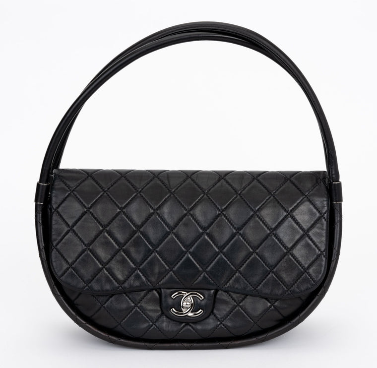 Chanel Collectible Black Hula Hoop Bag