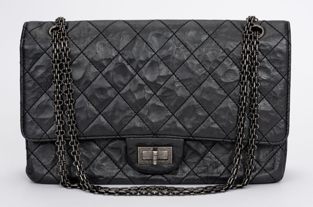 Chanel Jumbo Reissue 227 Black Calfskin