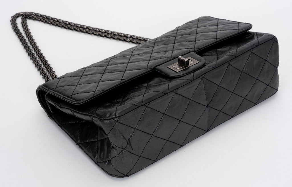 Chanel Jumbo Reissue 227 Black Calfskin