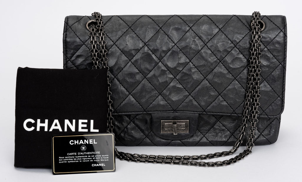 Chanel Jumbo Reissue 227 Black Calfskin