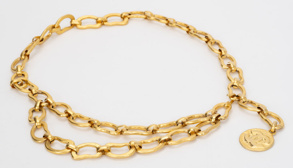 Chanel 93 Satin Gold Belt/Necklace