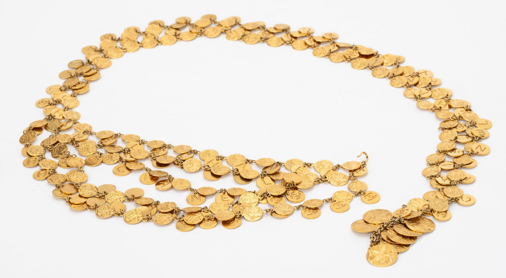 Chanel CC Rare Coins Necklace Belt 1993
