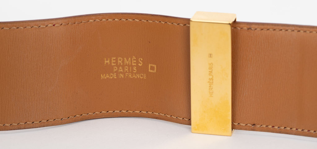 Hermès Red Collier De Chien in Alligator