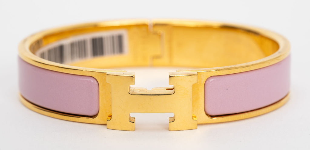 Hermes New Clic H Rose Nacarat Bracelet