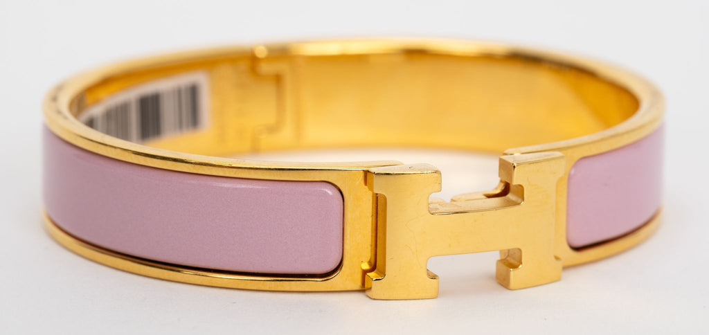 Hermes New Clic H Rose Nacarat Bracelet