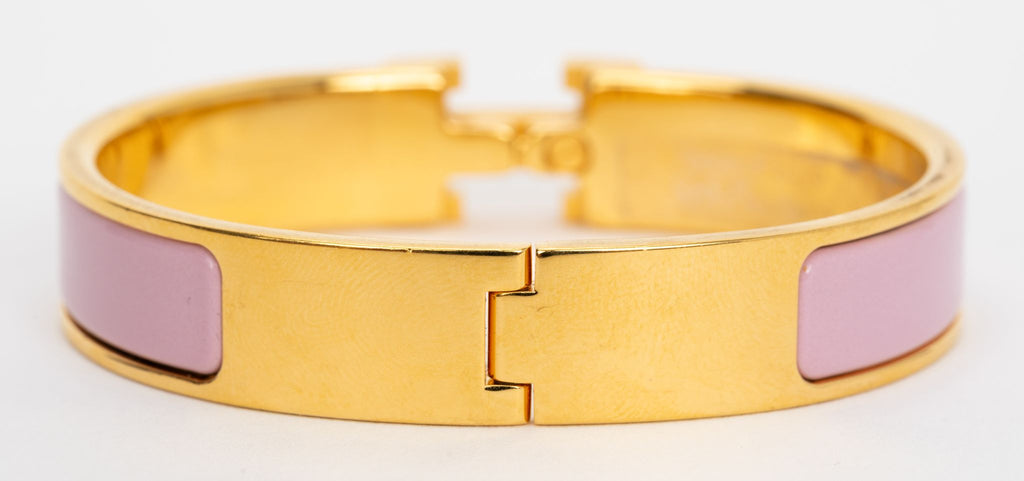 Hermes New Clic H Rose Nacarat Bracelet