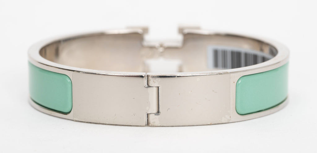 Hermes New Light Green Clic H Bracelet