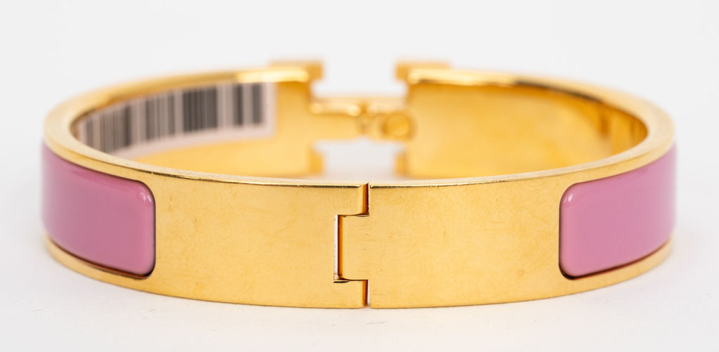 Hermes New Clic H Rose Flamingo Bracelet