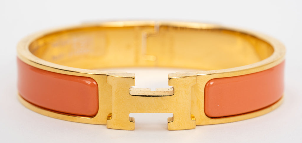 Hermes New Peach Clic Clac H Bracelet