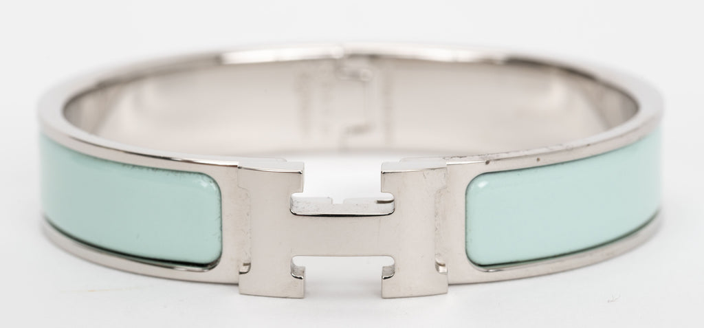 Hermes New Seafoam Clic Clac H Bracelet
