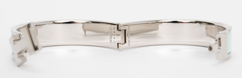 Hermes New Seafoam Clic Clac H Bracelet