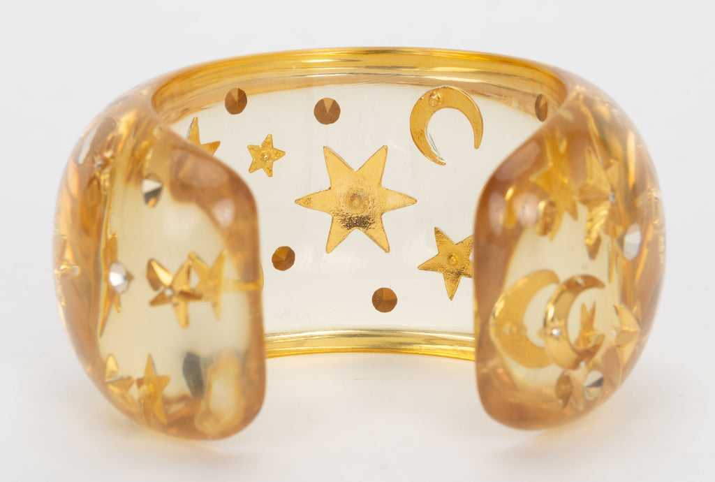 Chanel Rare Moon and Star Inlay Cuff