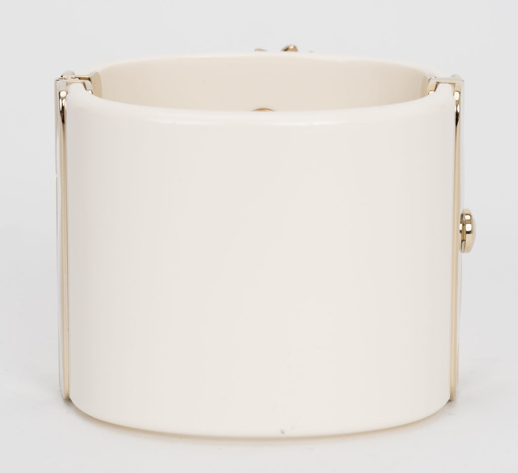 Chanel New In Box CC Resin Cuff Cream