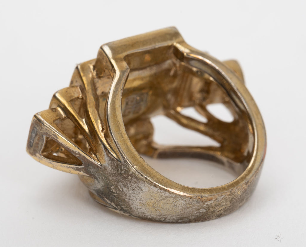 Givenchy Oversize Crystal Cocktail Ring