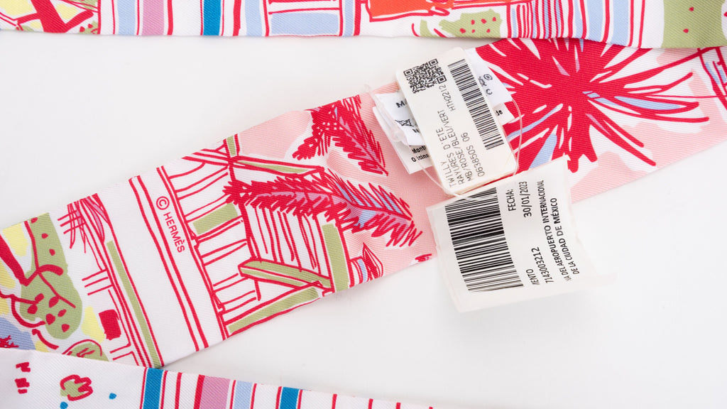 Hermes "Rayures D'Ete" Twilly w/Medor