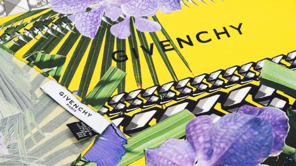 Givenchy New Flower Silk Scarf