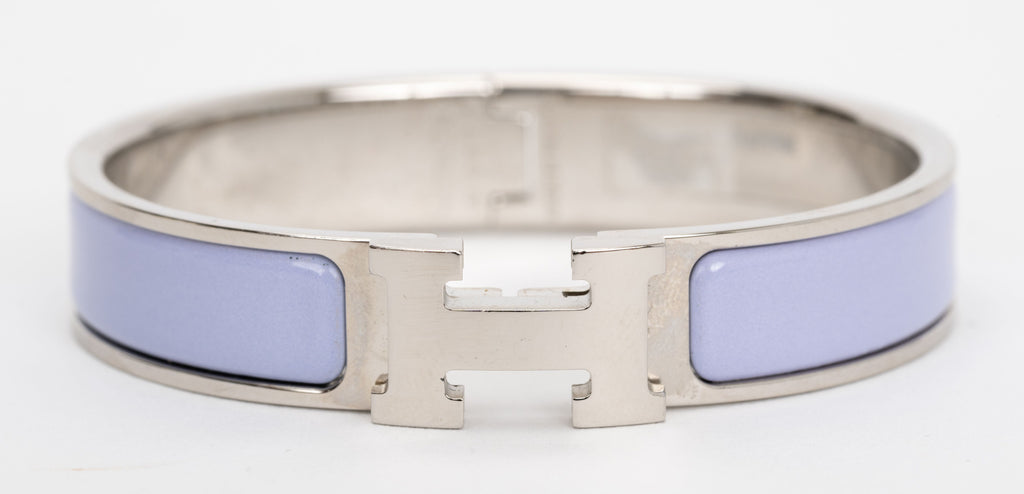 Hermes New Lilac Clic Clac H Bracelet