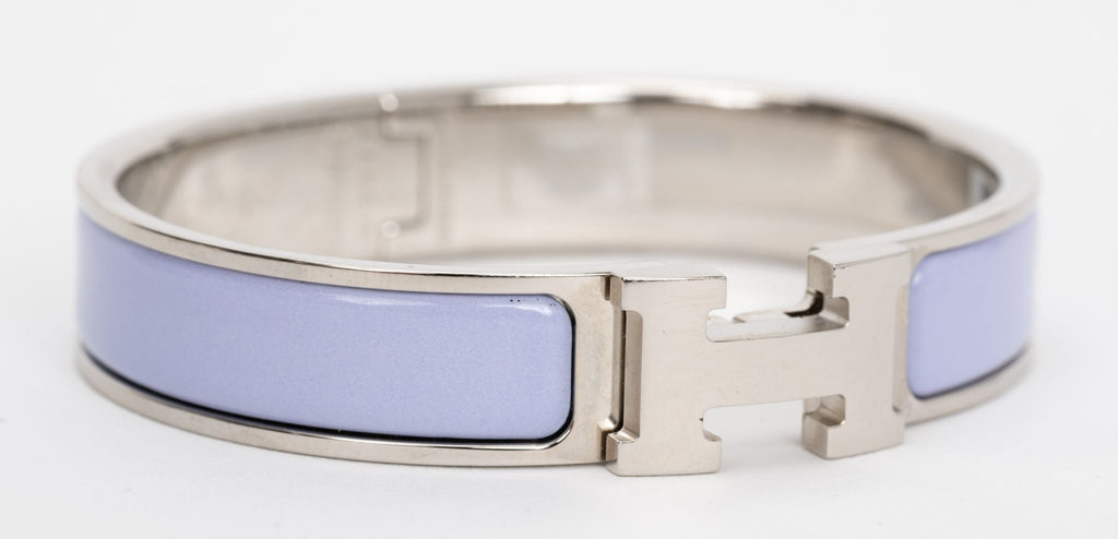 Hermes New Lilac Clic Clac H Bracelet