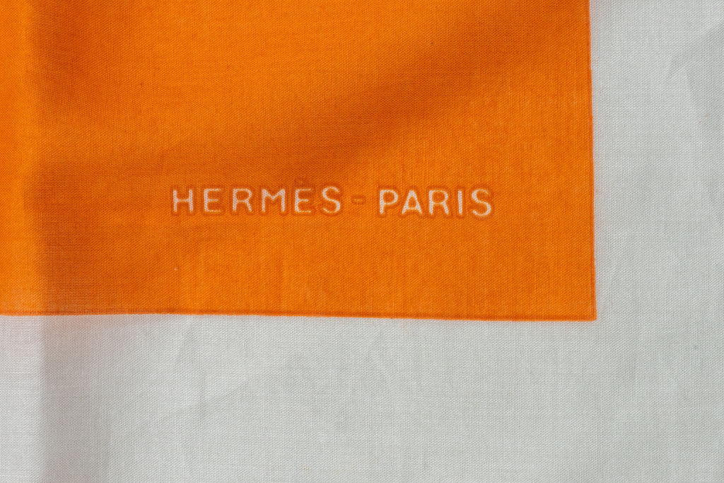 Hermès New Rust Cotton Beach Sarong