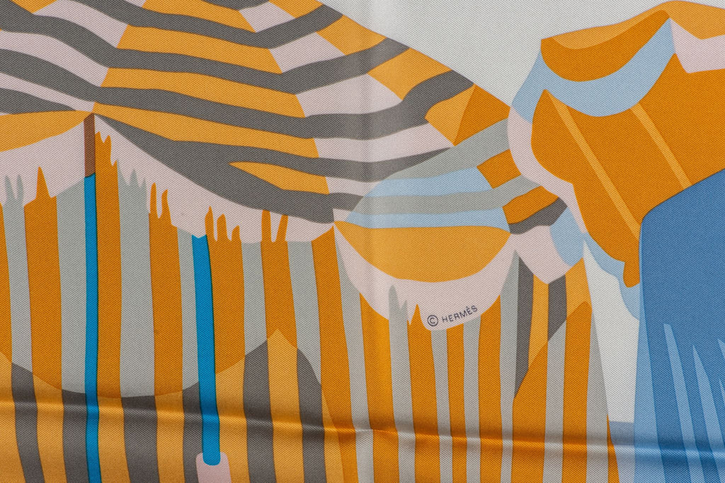 Hermès New Silk Beach Cabanas Stole