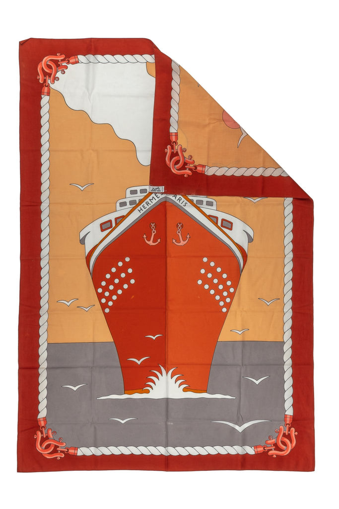 Hermes Rust Ship Beach Sarong