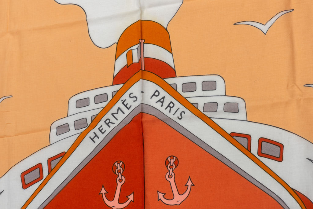 Hermes Rust Ship Beach Sarong